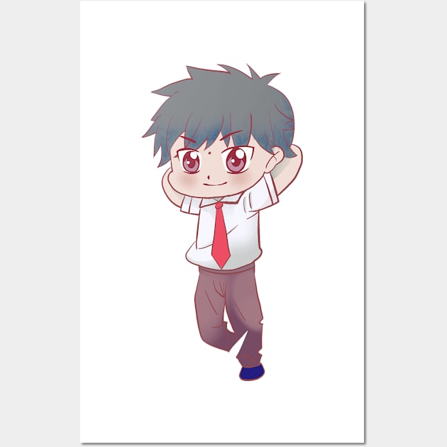 cute boy #004 Wall Art by cutequokka